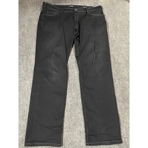 34 Heritage Jeans Mens 44x34 Black Charisma Comfort Rise Classic Stretch Denim